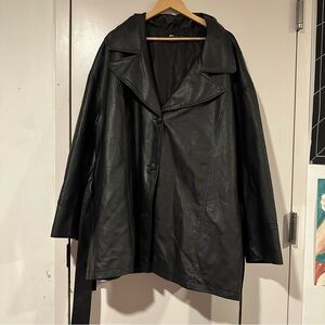 ASOS Black Faux Leather Jacket